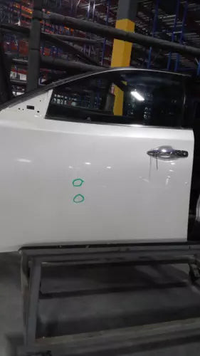 2014 Nissan Maxima Left Front Driver Side White OEM Door 4DR Used used OEM complete door assembly