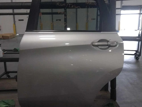 2015 Nissan Versa LH Silver Used OEM Front Door 4DR Left Side used OEM complete door assembly