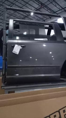 2016 Dodge Caravan Grey Left Front Door OEM Used 148K VIN 2C4RDGCG4GR360448 used OEM complete door assembly