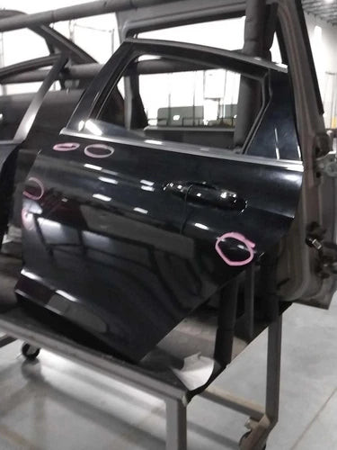 2015 Chrysler 200 Left Rear Door Black OEM Used 4DR PW PL Repair Salvage used OEM complete door assembly