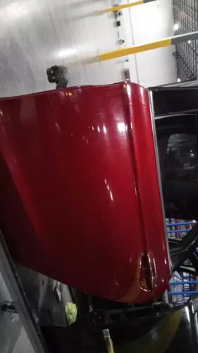 2019 Ford Fusion Left Side Rear Door Red OEM Used 17-20 L. used OEM complete door assembly