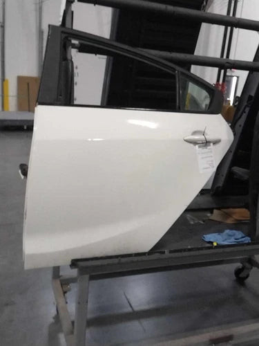 2017 Kia Forte Left Side Front Door OEM White Used 83417A7520 used OEM complete door assembly