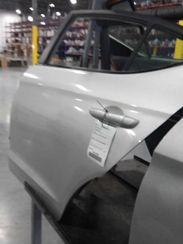 2018 Hyundai Elantra Left Side Front Door Silver OEM Used Salvage Part used OEM complete door assembly