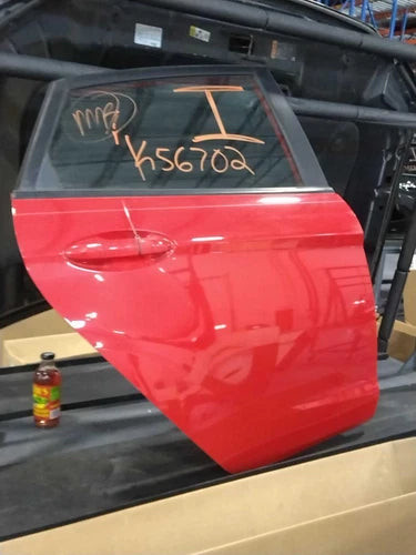 Ford Fiesta 2013 Rear Right Passenger Side Door OEM Used Red used OEM complete door assembly