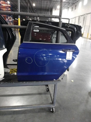 Ford Fusion 2015 Blue Left Front Door OEM Used 4DR L Passenger Side used OEM complete door assembly