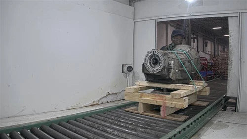 2003 Dodge Dakota Automatic Transmission Assembly Grey OEM Tested Used used OEM transmission assembly