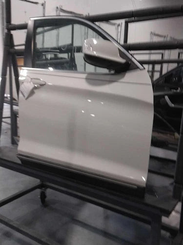 BMW X3 2011-13 Right Side Front Door OEM White Used Salvage used OEM complete door assembly