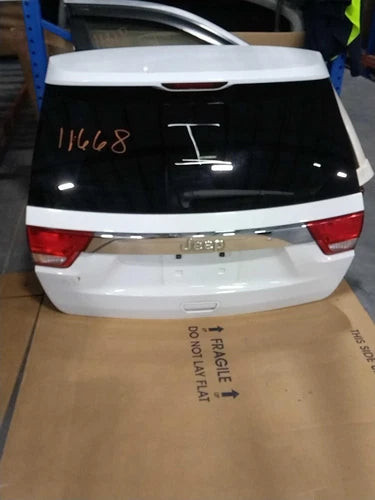 2013 Jeep Grand Cherokee White OEM Deck Lid Salvage Used Part used OEM deck lid