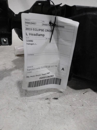 Used 2019 Mitsubishi Eclipse Cross Headlight Assembly OEM Red Left L Halogen used OEM headlight