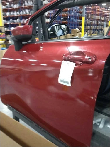 2015 Nissan Versa Left Front Door Red OEM Used 152K Miles used OEM complete door assembly