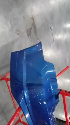2012 Ford Fusion Blue Rear Bumper Assembly OEM Used 144K VIN 3FAHP0CG3CR234165 used OEM bumper cover