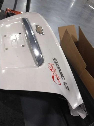 2012 Chevrolet Sonic White Deck Lid OEM Used 92000 Miles Salvage Part used OEM deck lid