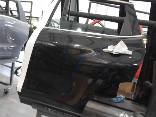 2016 Nissan Rogue Rear Left Driver Side Door Black OEM Used Salvage used OEM complete door assembly