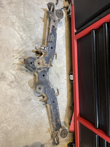 86-91 Mazda RX7 FC3s Rear Suspension Crossmember Subframe OEM 7642 used OEM rear subframe and crossmember