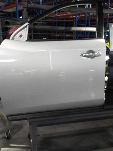 2016 Nissan Pathfinder Left Front Door Silver OEM Used Salvage Part used OEM complete door assembly