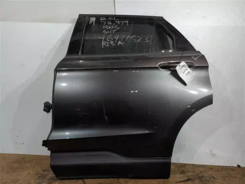 2017 Ford Edge LH Driver Side Front Door Grey OEM Used Black SUV Salvage used OEM complete door assembly