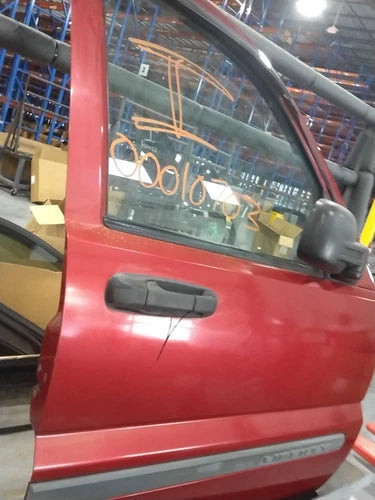 2005 Jeep Liberty Passenger Side Front Door OEM Used Bad Clear Coat used OEM complete door assembly