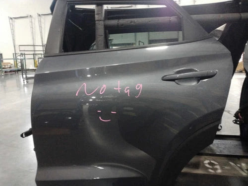 2017 Hyundai Tucson Left Front Door Grey OEM Used 4WD 121K Mi used OEM complete door assembly