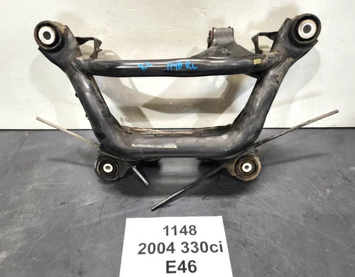 ✅ 01-06 OEM BMW E46 325 330 Rear Axle Subframe Crossmember Carrier Cradle used OEM rear subframe and crossmember