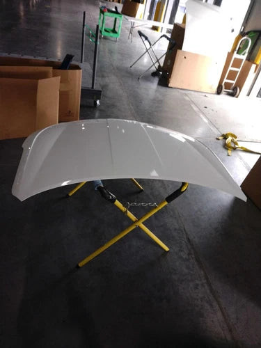 Hyundai Elantra 2020 White Used OEM Hood FWD 1.6L 53000 Miles Salvage Part used OEM hood
