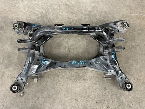 ⭐2017-2020 JAGUAR F-PACE 2.0L AWD REAR SUBFRAME CROSSMEMBER CRADLE OEM LOT2521 used OEM rear subframe and crossmember