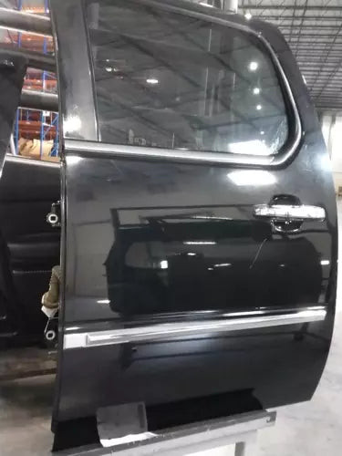 2007 Cadillac Escalade ESV Left Rear Door Black OEM Used Salvage used OEM complete door assembly