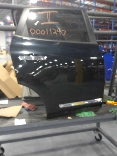 2013 Nissan Rogue Rear Right Black OEM Door Salvage Used used OEM complete door assembly
