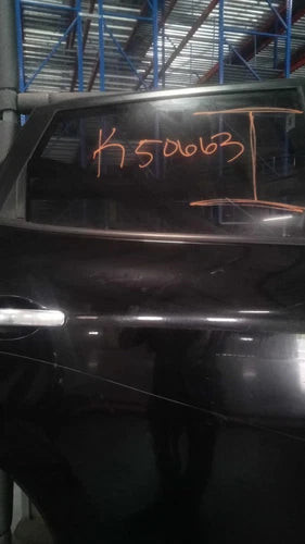 2010 Nissan Rogue RH Right Rear Door Black OEM Used Salvage 130-50380AR used OEM complete door assembly