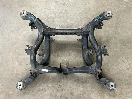 ⭐2011-2018 PORSCHE CAYENNE AWD REAR SUBFRAME CROSSMEMBER CRADLE OEM LOT2542 used OEM rear subframe and crossmember