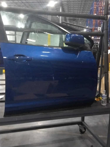 2009 Nissan Rogue Right Side Front Door Blue OEM Used Salvage used OEM complete door assembly