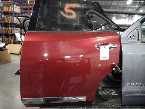 2013 Nissan Pathfinder Left Front Door Red OEM Used 4WD SL Model used OEM complete door assembly
