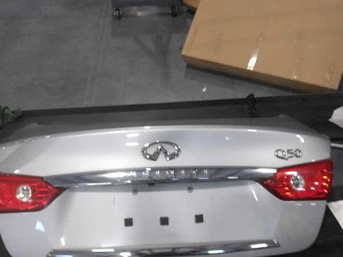 2017 Infiniti Q50 Silver Deck Lid OEM Used Liquid Platinum Fits Without Camera used OEM deck lid