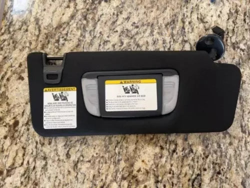 2016-2023 Toyota Tacoma Driver Left Sun Visor Black with Warranty used OEM sun visor