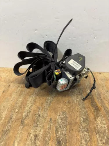 2009-2010 Dodge Journey Front Left Driver Seat Belt Retractor Assembly Black OEM used OEM seat belt assembly