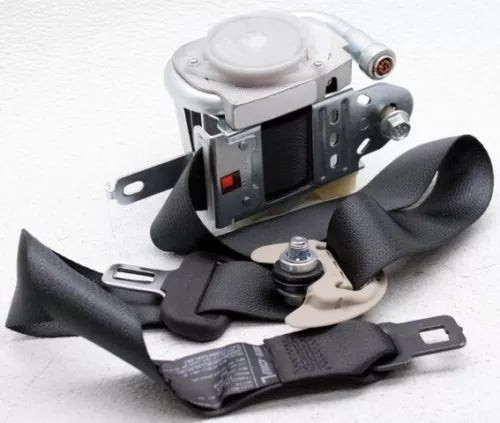 2012-2015 Kia Optima Front Left Driver Seat Belt Retractor Assembly Black OEM used OEM seat belt assembly