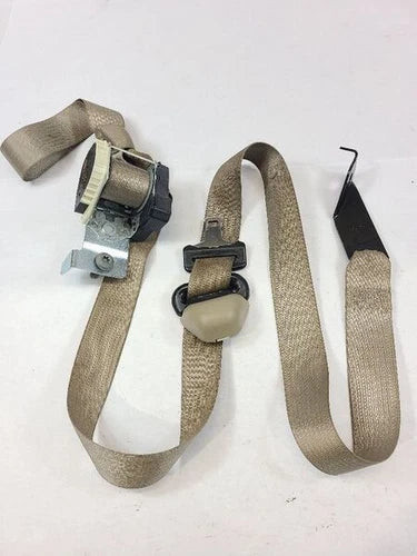 2004-2008 Ford F-150 Crew Cab Front LH Driver Seat Belt Retractor Assembly Tan used OEM seat belt assembly