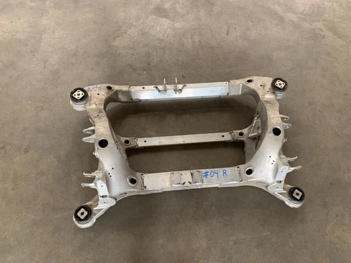 2012-2020 TESLA MODEL S Used OEM Rear Subframe Crossmember LOT333 7785B5 used OEM rear subframe and crossmember