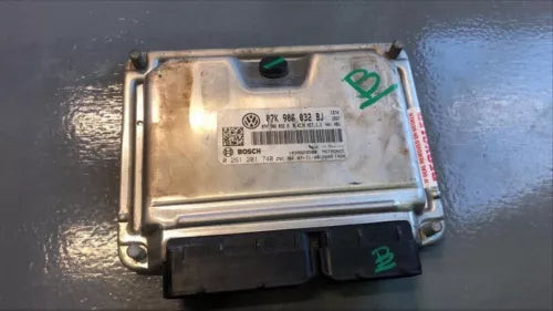 2008 - 2009 Volkswagen Jetta ECU ECM Computer Engine Control 07K 906 032 BJ used OEM engine control module