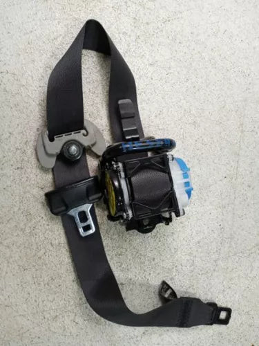 2014-2019 Kia Soul Front Left Driver Seat Belt Retractor Assembly Black OEM used OEM seat belt assembly