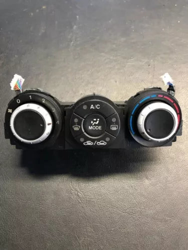 2006-2004 Mazda RX-8 AC Climate Heater Temperature Control 3 Knob w/o Shinka OEM used OEM A/C climate control module