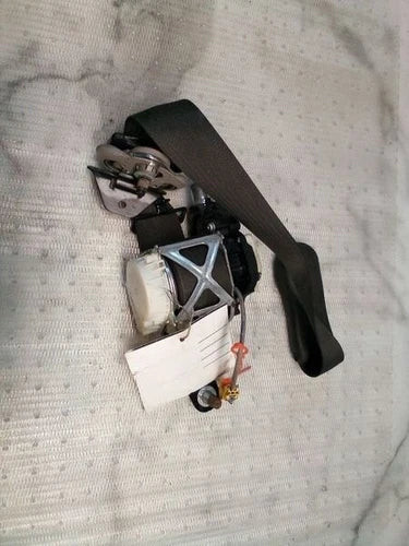 2006-2008 Chevy Impala Front Left Driver Seat Belt Retractor Assembly Black OEM used OEM seat belt assembly