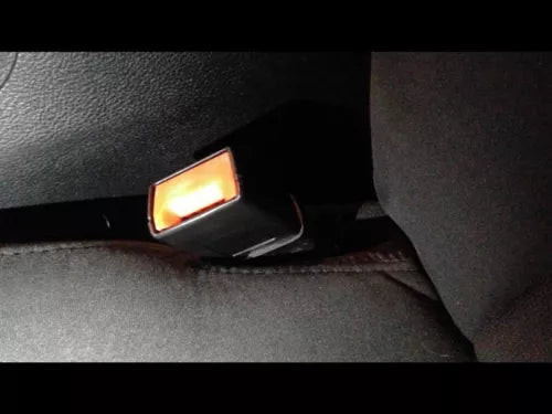 2011-2016 Dodge Charger Left Driver Seat Belt Buckle Assembly Black OEM used OEM seat belt assembly