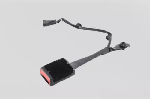 2015-2017 Ford Mustang Coupe Front Left Driver Seat Belt Buckle Assembly Black used OEM seat belt assembly