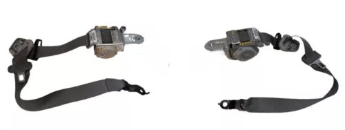 04-09 Dodge Durango Front Left Right Bucket Seat Belt Retractor Assembly Gray used OEM seat belt assembly