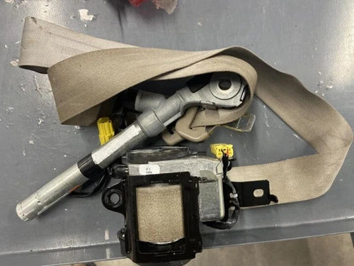 2011-2016 Honda Odyssey Front Left Driver Seat Belt Retractor Assembly Tan OEM used OEM seat belt assembly