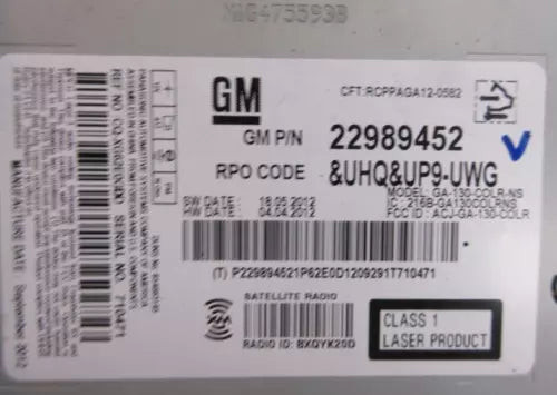 2013 Chevrolet Equinox AM Fm CD XM Navigation Radio Player Receiver UHQ OEM 13 used OEM radio receiver