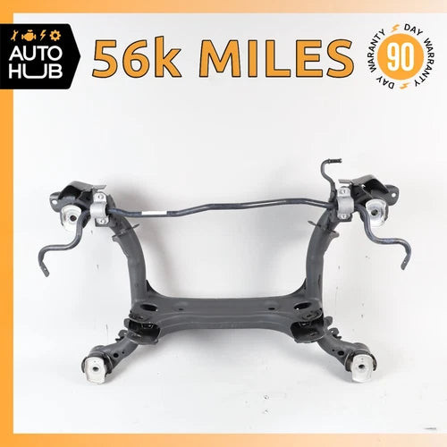 17-21 Audi B9 A4 FWD Rear Sub Frame Subframe Crossmember w/ Sway Bar OEM 56k used OEM sway bar