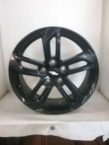 2017 Chevrolet Equinox 18x7 Wheel 5 Double Spoke Painted Black ID RR5 OEM used OEM wheel
