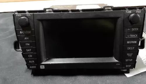 2010-2011 TOYOTA PRIUS DISPLAY SCREEN DASH MOUNTED NAVIGATION SATELLITE E7022 used OEM infotainment display
