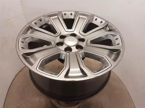 2015-2020 GMC Yukon XL 22X9 Wheel Silver Chrome Inserts Single Rim 7 Spokes OEM used OEM wheel
